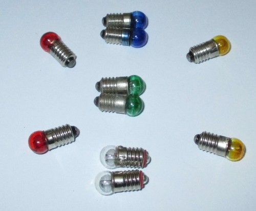 Ersatzlampen 6mm kugel - 6mm, 3,5v