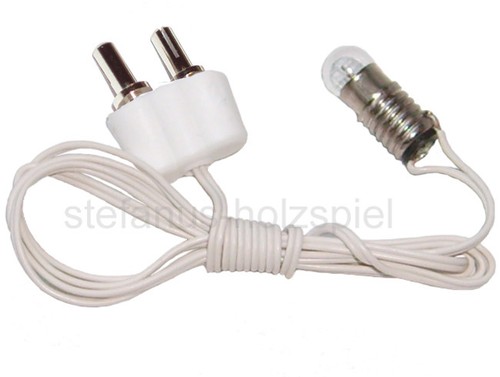 Fassung kabel stecker - e5,5, an